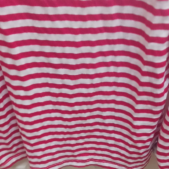 Red and White Striped Long Sleeve Tee - Picture 8 of 8
